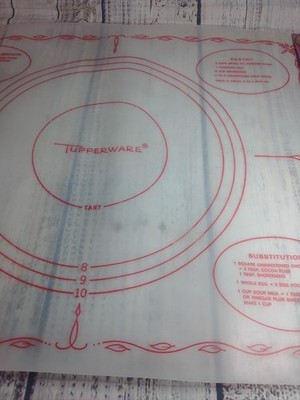Vintage Tupperware Pastry Mat Pie Tart Baking Sheet 1977 Dart Industries 18''x22 