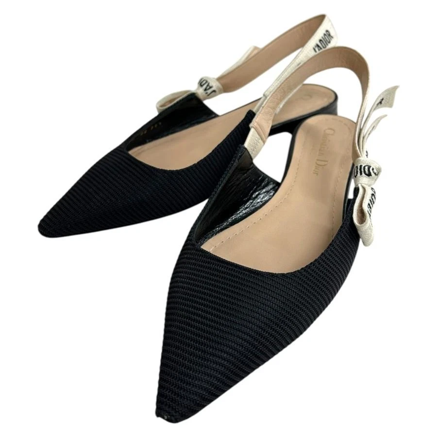 Escarpins Christian Dior tissu talon noir EU38,5/US8,5 63733c