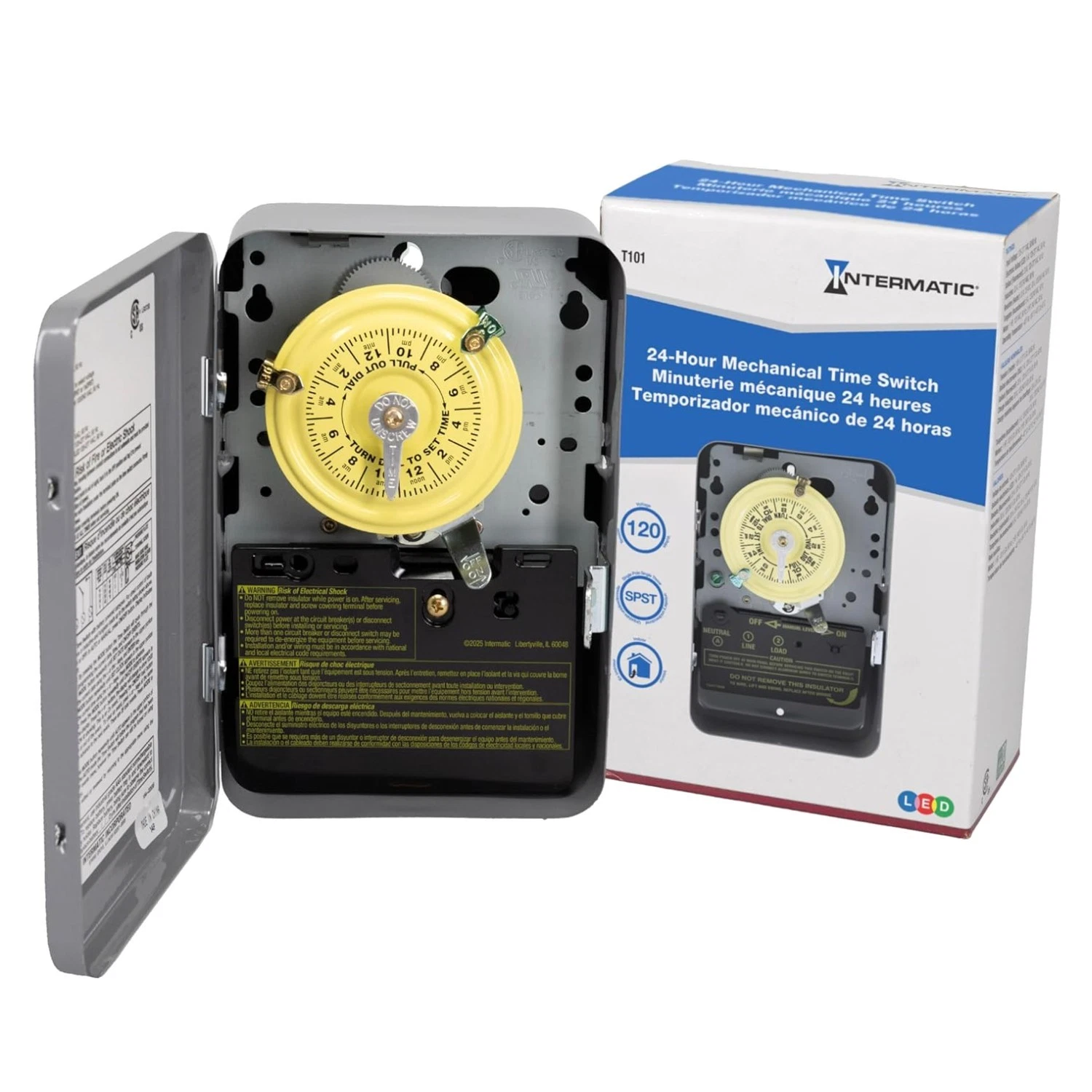 T101 Indoor Metal Enclosure Timer - Industrial Strength