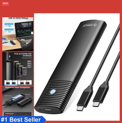 M.2 NVMe SSD Enclosure 10Gbps USB C Aluminum Tool-Free External Case for 2230
