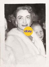 Joan Crawford rare original candid snapshot photo Sept 1949 premier Dore Freeman