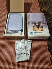 HP Sprocket 200 Zink Bluetooth Photo Printer - Grade A- Purple 
