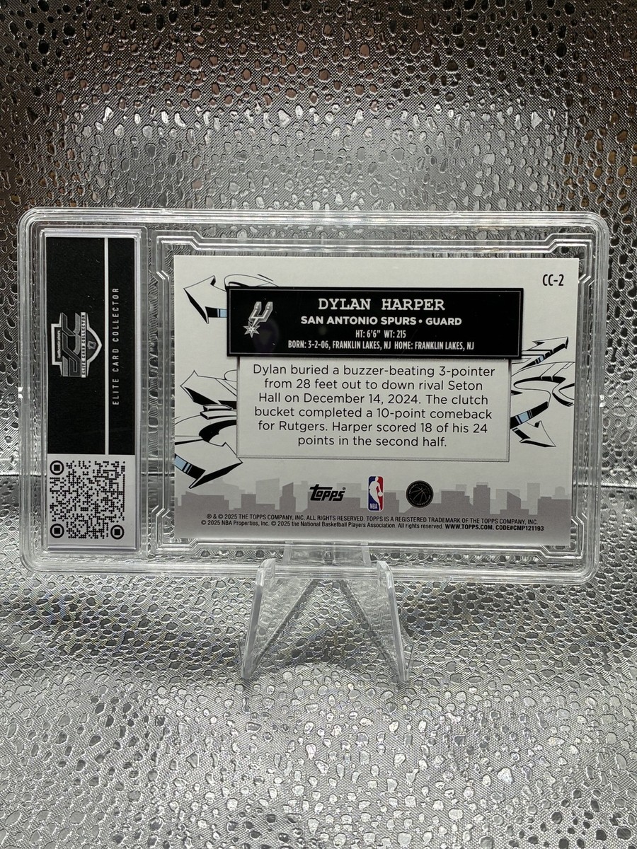 2025-26 Topps - Clutch City Prospects Dylan Harper #CC-2 (RC) for