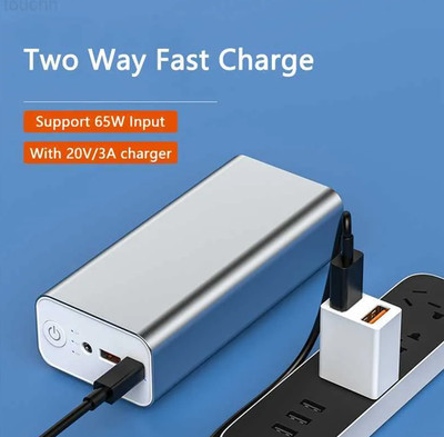 Powerbank 30000mAh 65W USB C DC Schnellladegerät für Handy Tablet Laptop