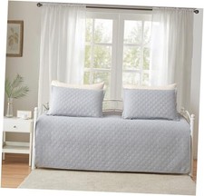 3 Piece Daybed Cover Twin Size Cozy Daybed Sets Bedding Double 39"x75" Grey