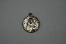 Vintage Sacred Cuore Di Gesù le Nostre Signora MT Carmelo Medal Ciondolo 2.5cm