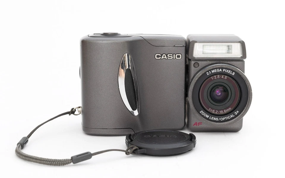 Rare and Beautiful - Grey CASIO QV-2300UX Digital Camera - untested!