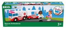 Brio Ambulance With Lights And Sounds 36035, For Ages 3 And Up. Toy, Wooden To 