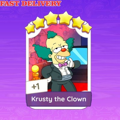 Monopoly_go_Stickers 6      Krusty the clow Set 20 Fast Delivery  