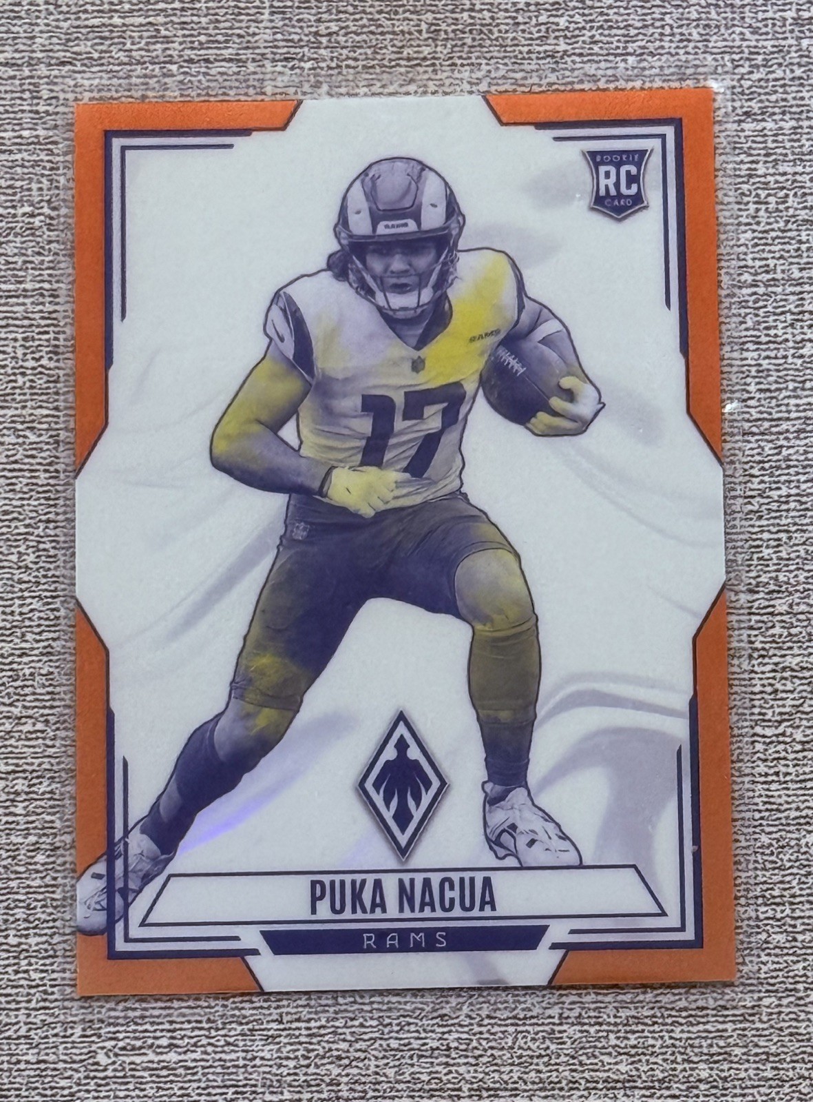 2023 Panini Phoenix Contours Puka Nacua Orange ROOKIE RC #D /99 - RAMS