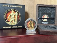 Royal Mint Myths and Legend Burning Little John 1oz Silver Bullion Coin