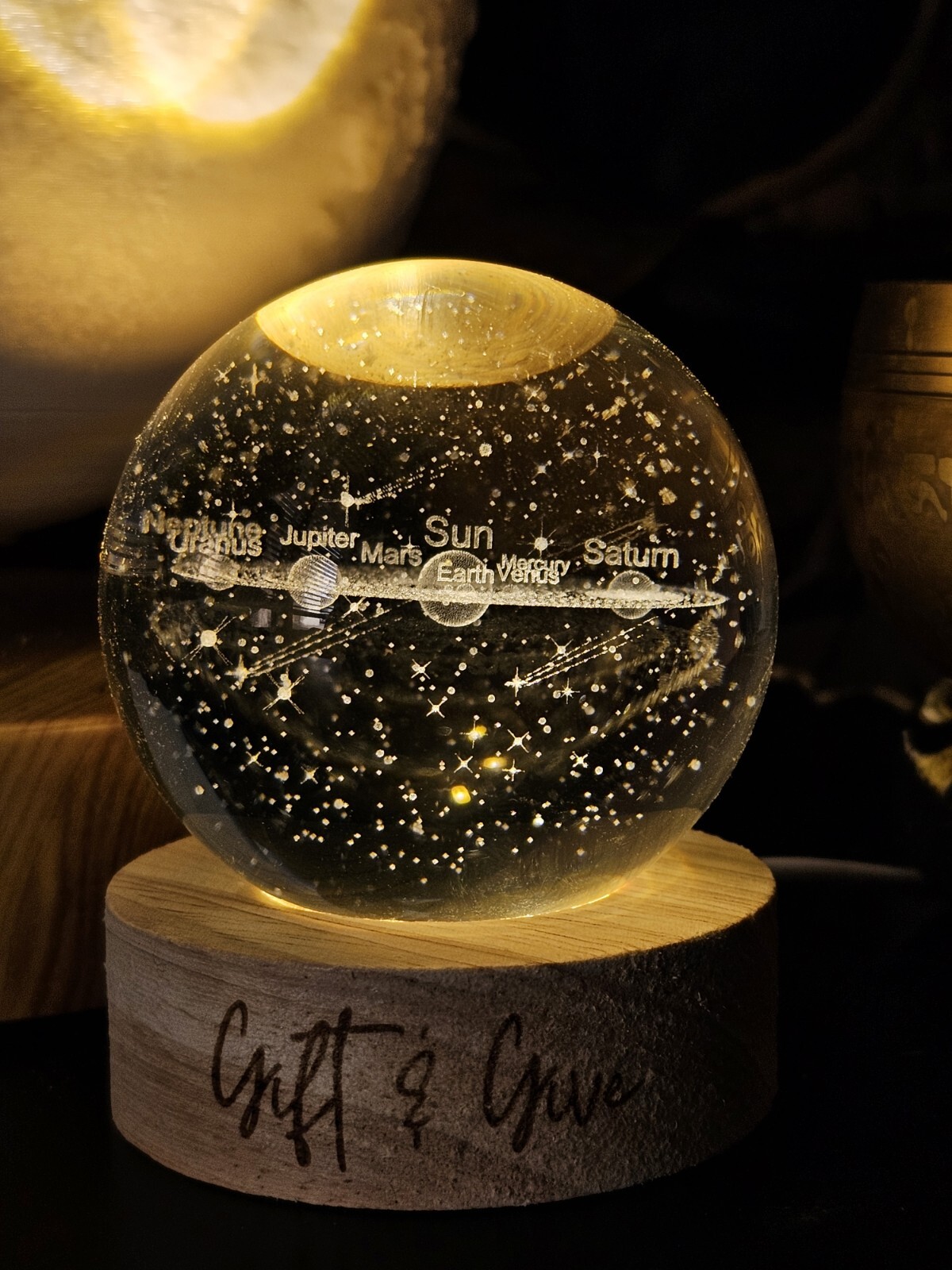 The Solar System LED Illusion Lamp For Decoration, CHRISTMAS Gift, Unique Piece