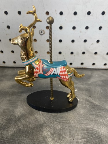 Franklin Mint Golden Carousel Horse Sculpture Collection (11 Figures*****) - Picture 12 of 17