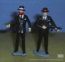 TOY SOLDIERS TIN MAFIA MURDER INC HIT TEAM 2 KILLERS 54 MM
