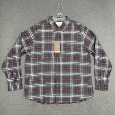 Weatherproof Vintage Flannel Shirt Mens 2XL Multicolor Plaid Long Sleeve Casual