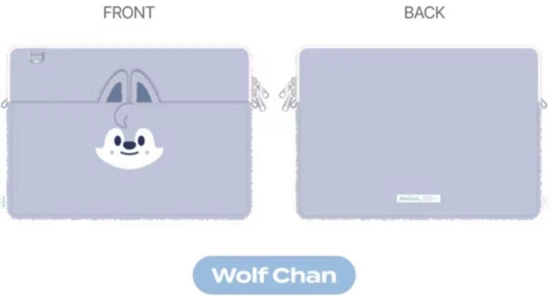 Stray Kids Skzoo Wolf Chan Laptop Pouch 13inch Bang Chan SKZ Kpop