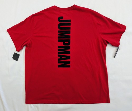 NWT Jordan Brand Jumpman Logo T-Shirt Air Jordan Red Black Men's Size 3XL XXXL - Picture 2 of 8