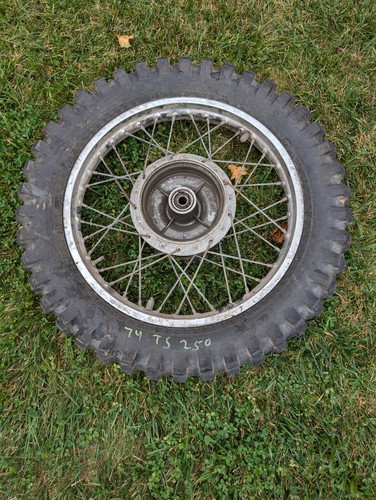 1974 Suzuki TS 250 Savage Rear Wheel ts250 400 250 TS oem original ts 75 76 77 - Picture 5 of 5
