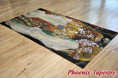 Gustav Klimt Water Serpents II Jacquard Weave Wall Tapestry Cotton 100%, 55"x31" - Picture 3 of 9