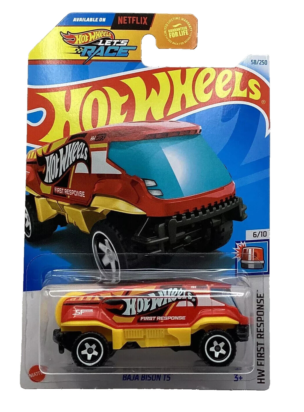 HOT WHEELS 2024 BAJA BISON T5 RED 58/250 LET'S RACE NETFLIX