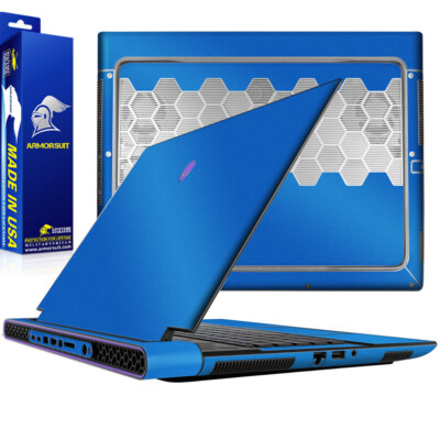 ArmorSuit Matte Metallic Blue -Carbon Skin Wrap Alienware m15 R6 / R7 (15.6 In)