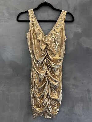 Solid & Striped The Lucia Gold V-Neck Mini Dress Size Small NWT $228 | eBay Solid & Striped The Lucia Gold V-Neck Mini Dress Size Small NWT $228 | eBay