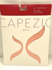 NEW Capezio Mesh Dance Ballet Transition Tights 9C Classic Pink Seam Girls 8-12