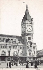 Lyon Station Paris France Vtg Postcard CP360