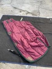 Ozark Leather Insulated Winter Horse Stable Blanket Large Burgundy Size 72” New