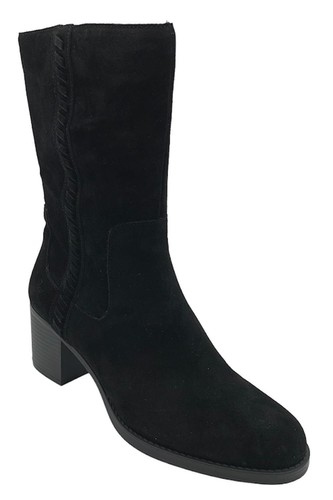 Vince Camuto Water Repellent Mid Shaft Suede Boots Zelcinna Black - 第 1/3 張圖片
