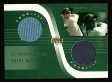DAVID DUVAL  2001 Upper Deck Golf Tour Gear Shirt Hat Swatch #33/50 #2019
