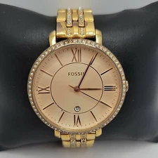 Fossil ES3564 Women's Stainless Steel Analog Rose Gold Dial Quartz Watch BC965