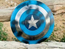 Antique Blue Finished Captain America Damage Shield Steve Rogers Cosplay Gift