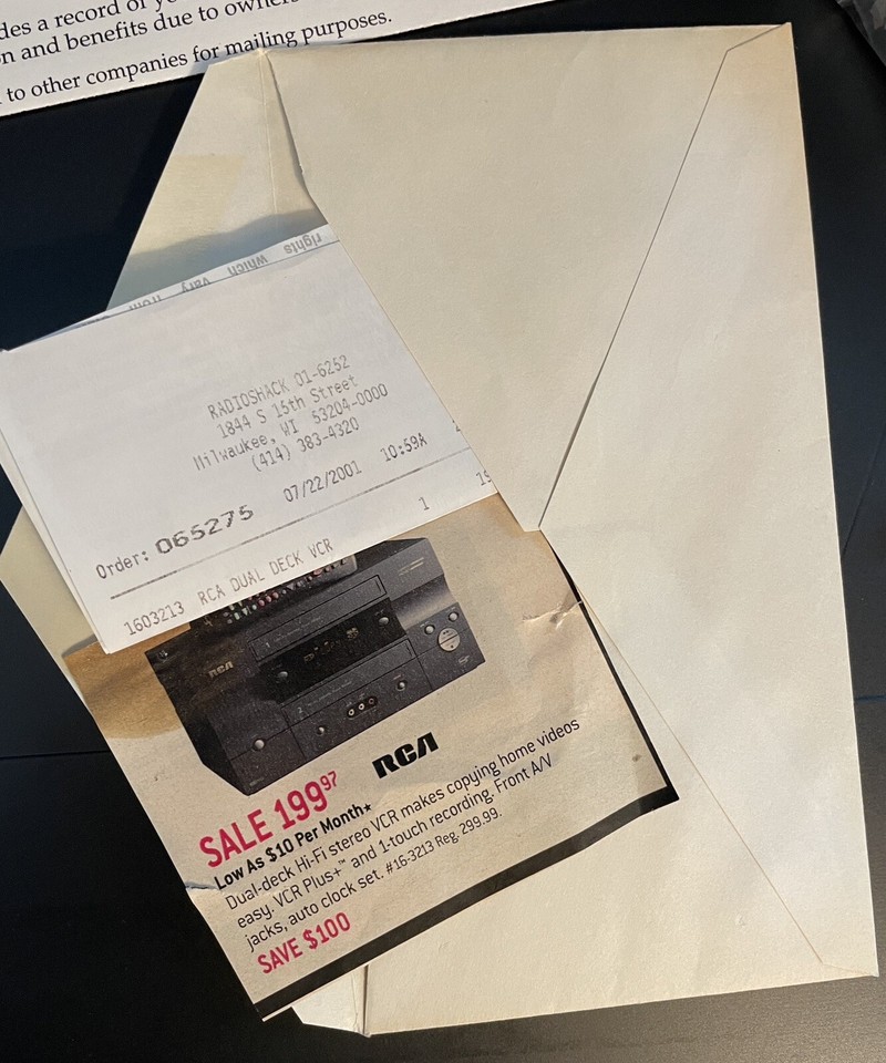 Vintage NEW! RCA VRD120HF Double Deck VCR + VHSHQ Dubbing Commercial