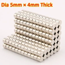 Magnets 5x4 mm Cylinder small strong round craft magnet 5mm dia x 4mm