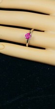 Ruby Solitaire Engagement Ring ** 23-602