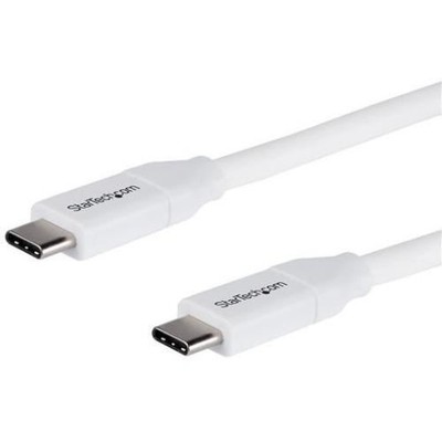 StarTech.com 4m 13 ft USB C to USB C Cable w- 5A PD - M-M - White - USB 2.0 - US