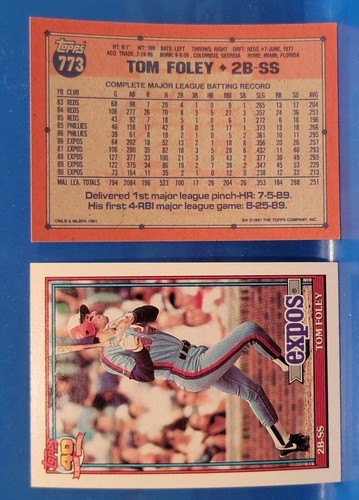 Expos - Vintage Baseball Trading Cards - 1991 / Topps - 40 Years Of Baseball - Picture 19 of 34