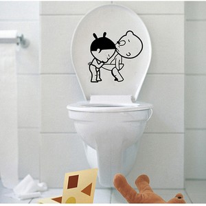 Baby Wandtattoo Lustige Zone Wc Badezimmer Toiletten Turaufkleber Neu Ebay