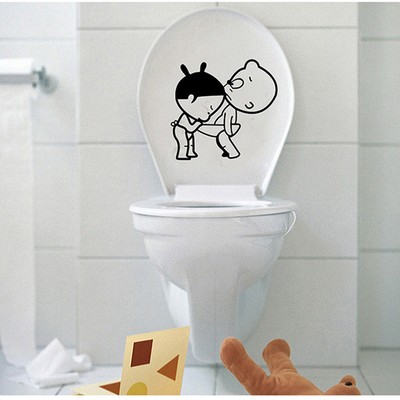 Baby Wandtattoo Lustige Zone Wc Badezimmer Toiletten Turaufkleber Neu Ebay