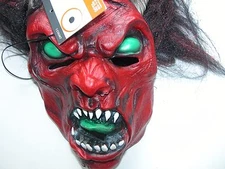 NWT NEW Halloween Red Devil Mask Adult