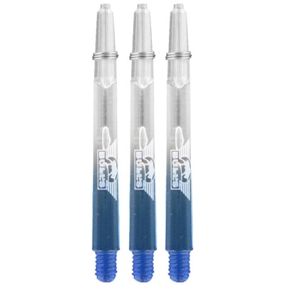 Bull's X-Ray Shafts, Blau, Länge Medium 48mm,+Shaftring, 1 Satz (3 Stück)