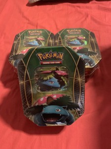 Pokemon Card Power Trio Ex Tin Venusaur Ex Flashfire Black White Booster Pack Ebay