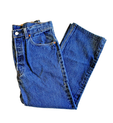 Vintage Womens 501 xx Levis Blue Jeans Made in USA Denim Jeans 33x30 Fit 33x25