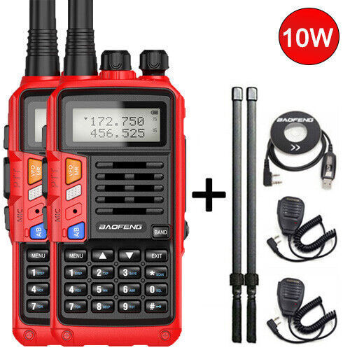 BAOFENG 136-174MHZ TRI-BAND WALKIE TALKIE TWO WAY RADIO FM HAM LONG RANGE RADIOS - Afbeelding 35 van 37