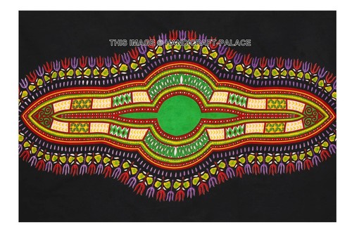 Dashiki Africano Cera Tela Estampada 100% Algodón (45 IN Por Yardas de - Imagen 12 de 16