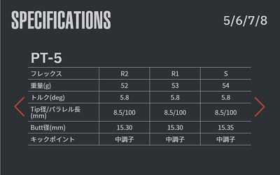 GRAPHITE DESIGN TOUR AD PT-5 ※Callaway GRAPHITE DESIGN Golf Japan 2023 Tour AD PT-5 Graphite shaft for