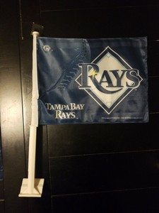Tampa Bay Rays Mlb Car Window Flag Rico Industries Brand New With
