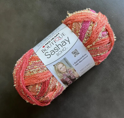 Red Heart Boutique Sashay Boho - Saucy -  3.5 Oz /23 Yards Retired - New