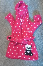 Excellent Condition Little Sweatheart Red Dressing Gown Age 6-9 Mths